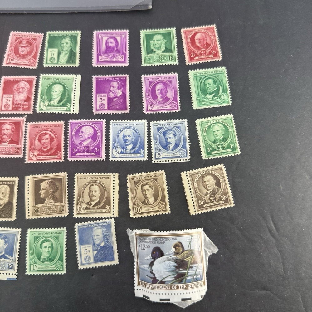 Vintage US Stamp Collection Lot 35+ Washington Lincoln President Duck Stamp Mint - Picture 4 of 17